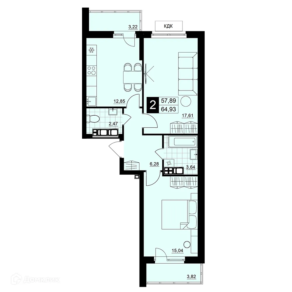 Фото квартиры в ЖК Макрорайон АМГРАД