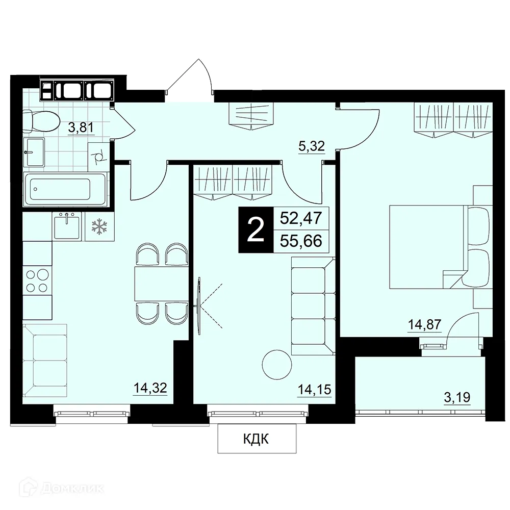 Фото квартиры в ЖК Макрорайон АМГРАД