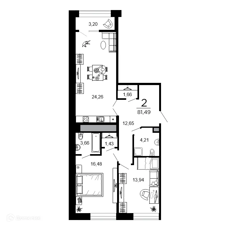 Фото квартиры в ЖК ВЕГА