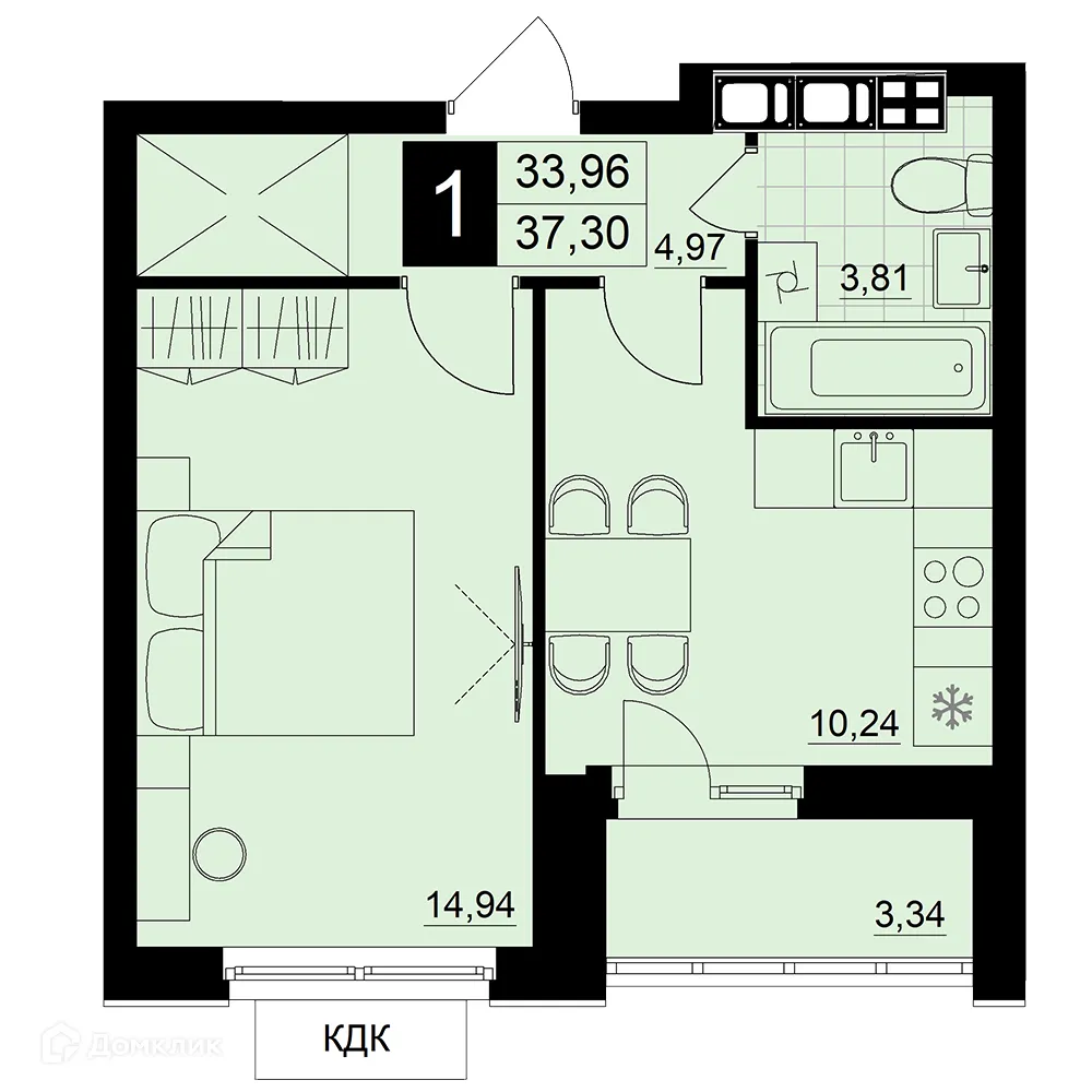 Фото квартиры в ЖК Макрорайон АМГРАД