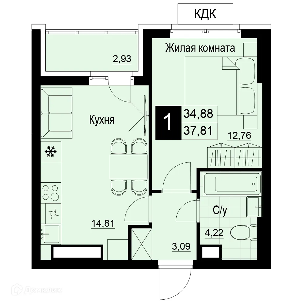 Фото квартиры в ЖК Макрорайон АМГРАД