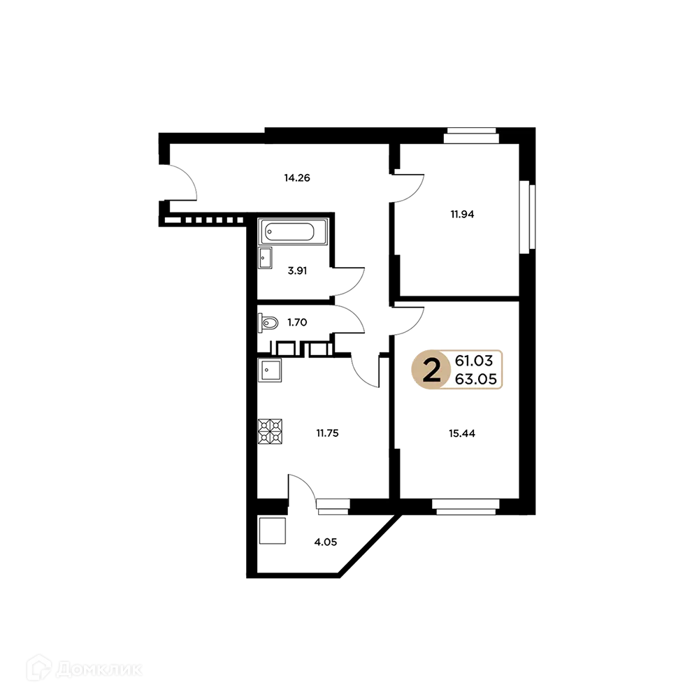 Фото квартиры в ЖК Московский