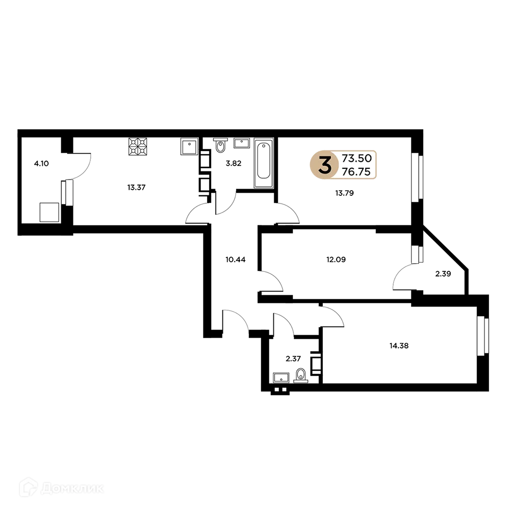 Фото квартиры в ЖК Московский