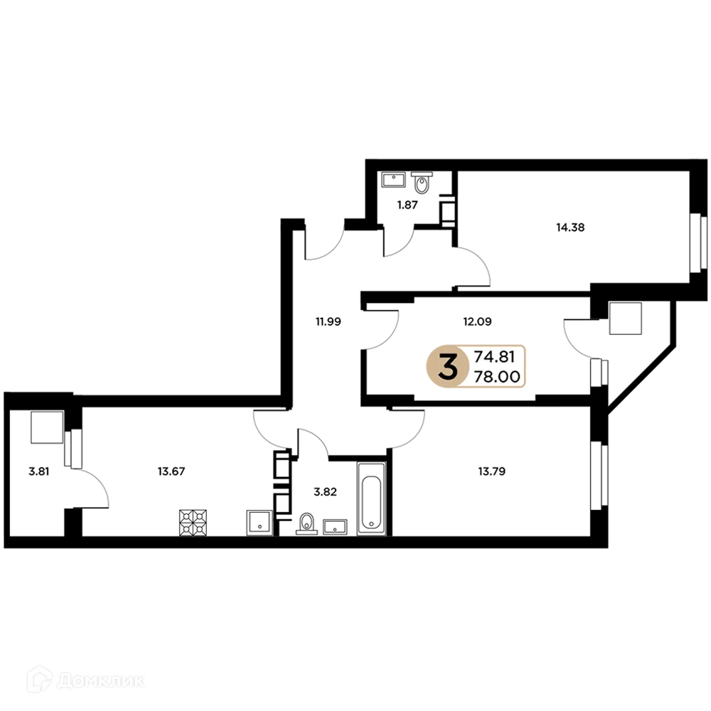 Фото квартиры в ЖК Московский