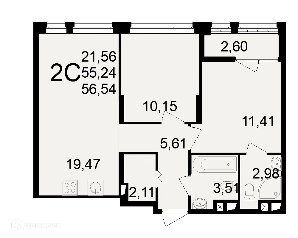 Фото квартиры в ЖК"Новое измерение"