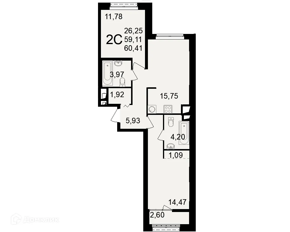 Фото квартиры в ЖК"Новое измерение"