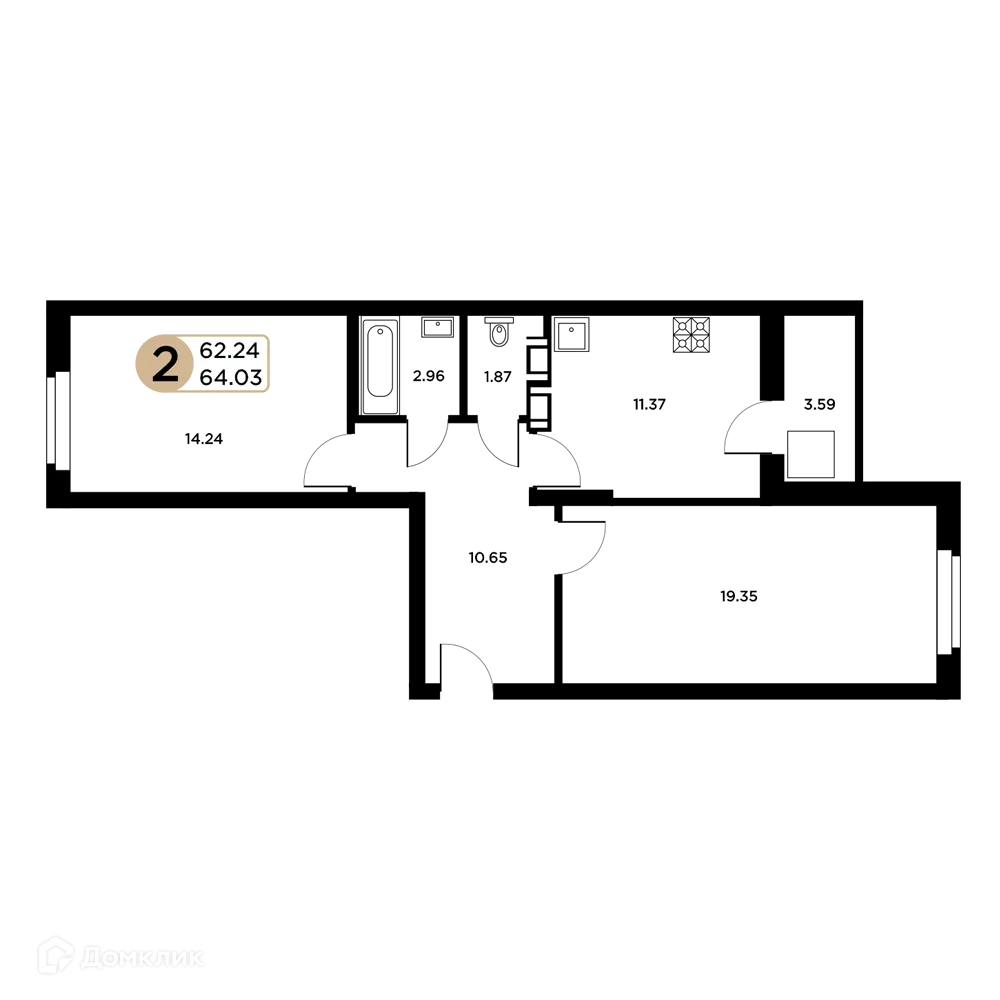 Фото квартиры в ЖК Московский