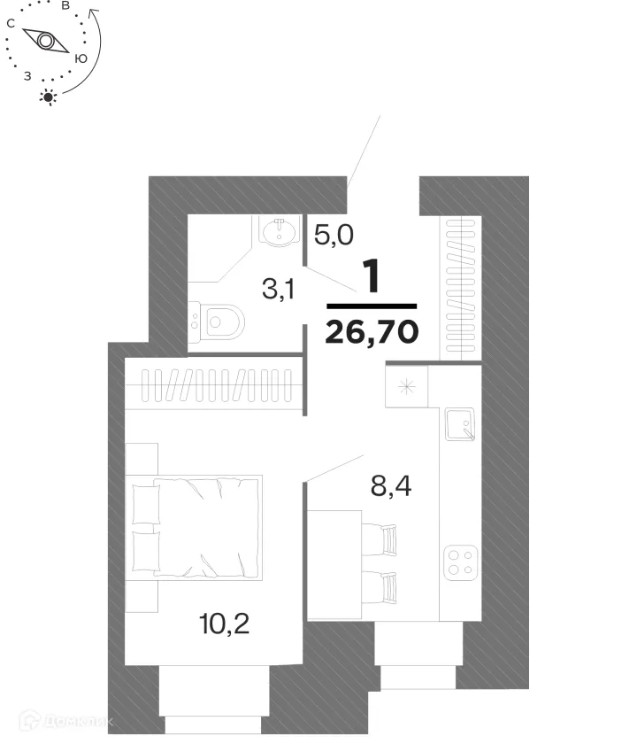 Фото квартиры в ЖК "Бирюзова Парк"