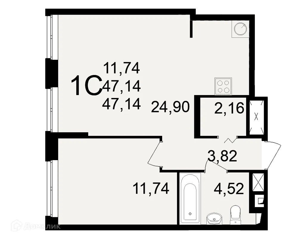 Фото квартиры в ЖК"Новое измерение"