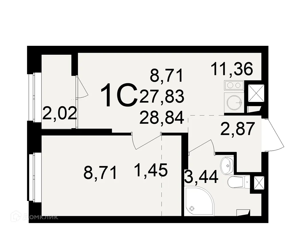 Фото квартиры в ЖК"Новое измерение"