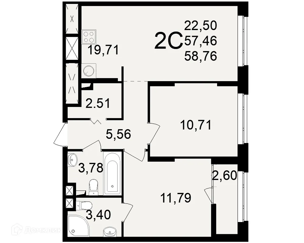 Фото квартиры в ЖК"Новое измерение"