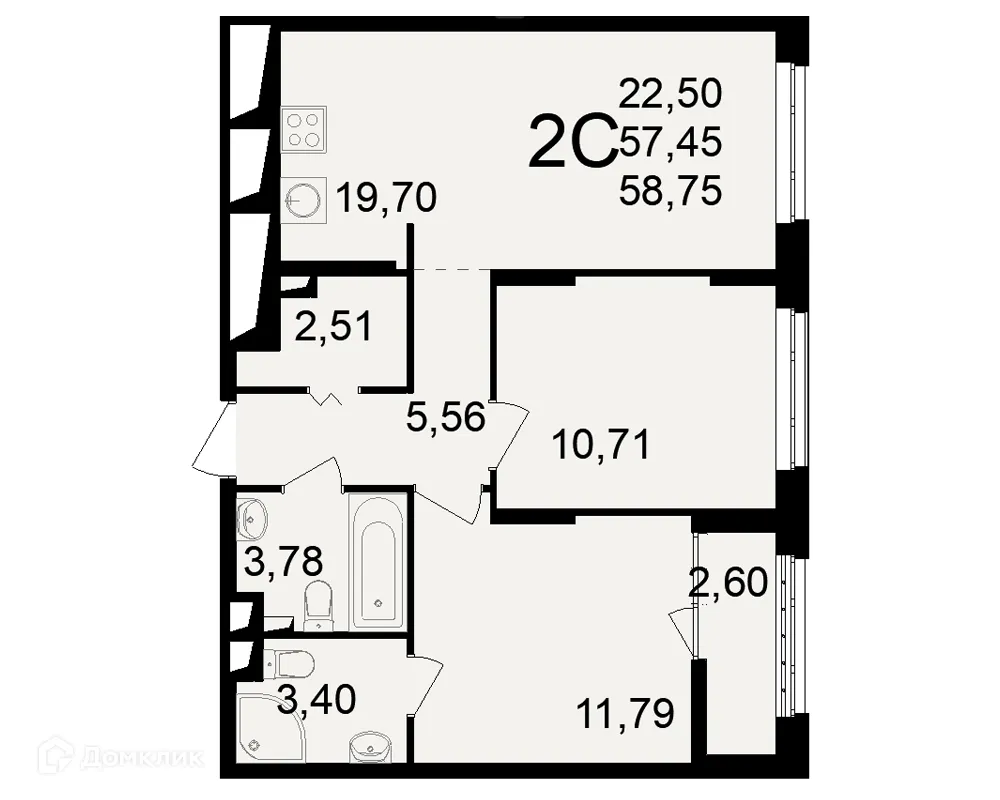 Фото квартиры в ЖК"Новое измерение"