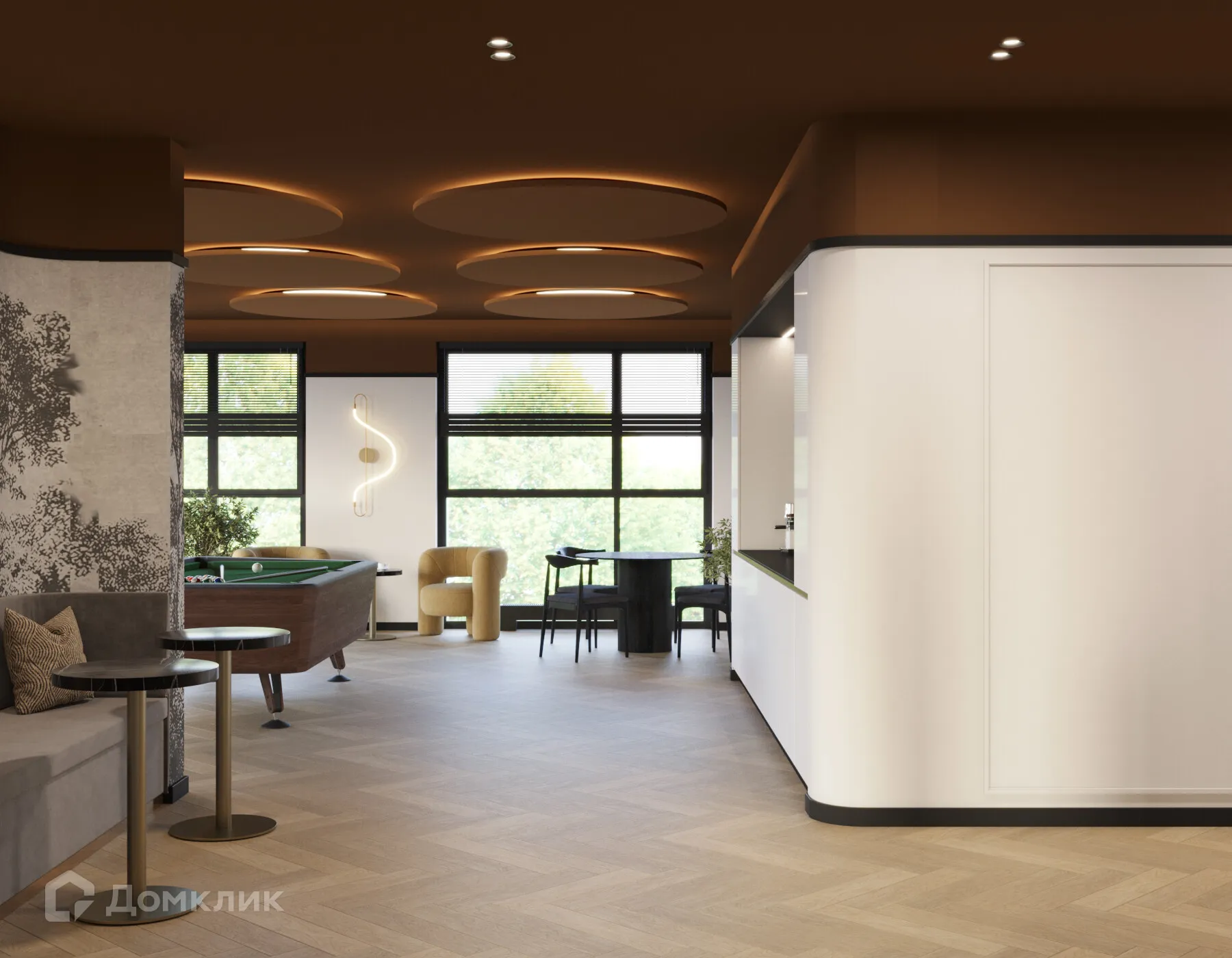 Планировка 1-комнатной квартиры 53.82 м² в ЖК Манхэттен, г. Рязань — фото 18