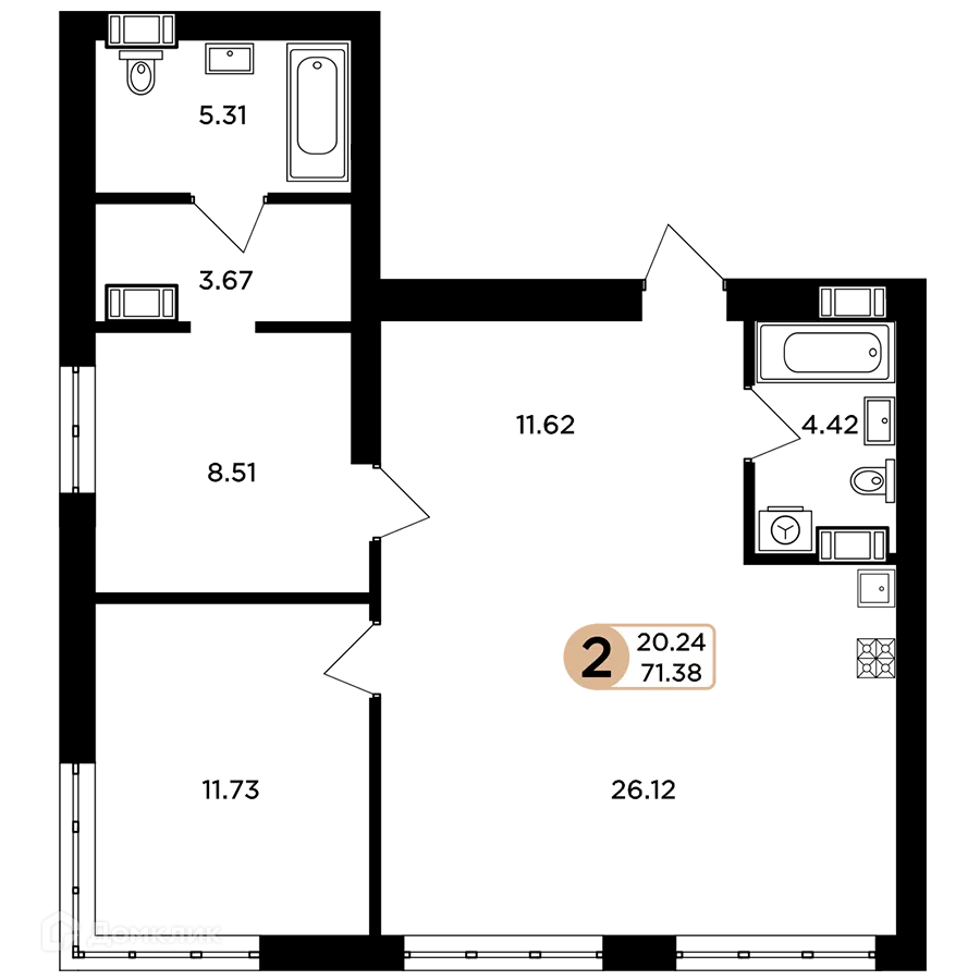 Фото квартиры в ЖК Легенда