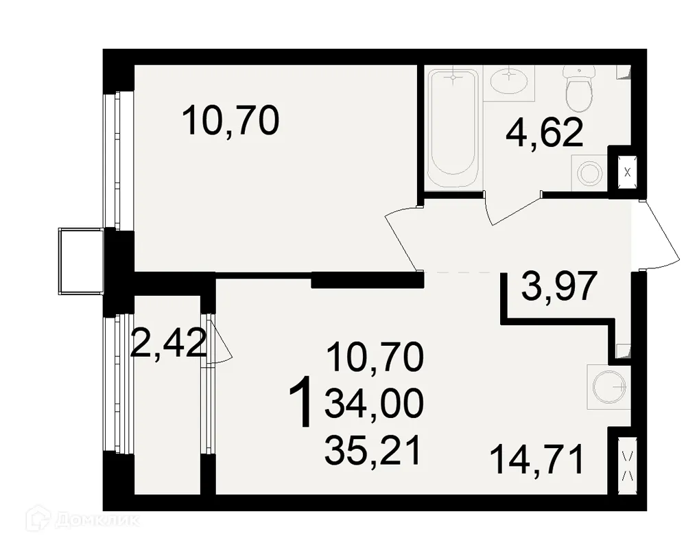 Фото квартиры в ЖК Макроквартал "Свобода"