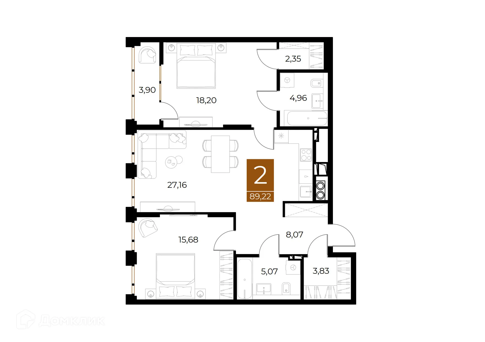 Фото квартиры в ЖК МЕДНЫЙ