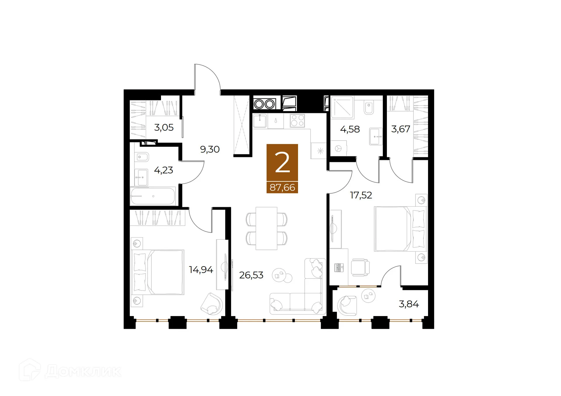 Фото квартиры в ЖК МЕДНЫЙ