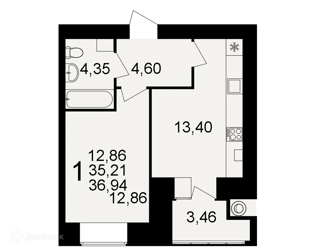 Фото квартиры в ЖК Видный