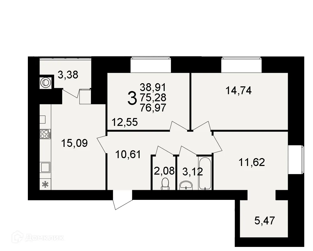 Фото квартиры в ЖК Видный