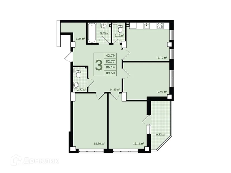 Фото квартиры в ЖК "Весна"