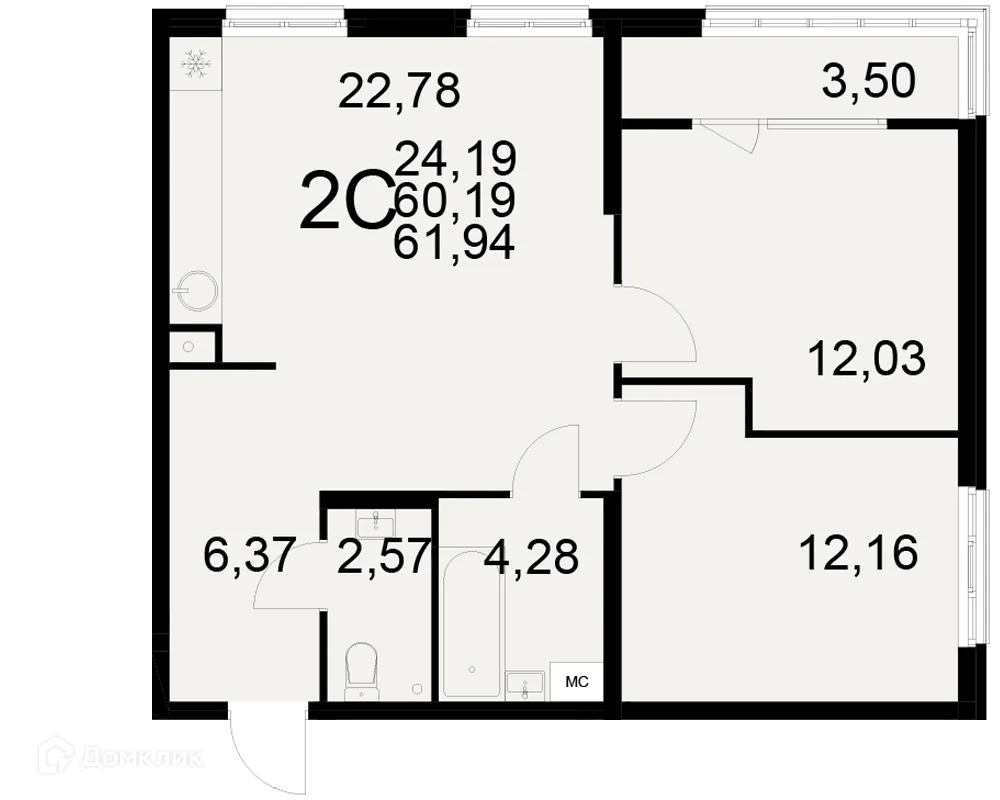 Фото квартиры в ЖК Радости жизни