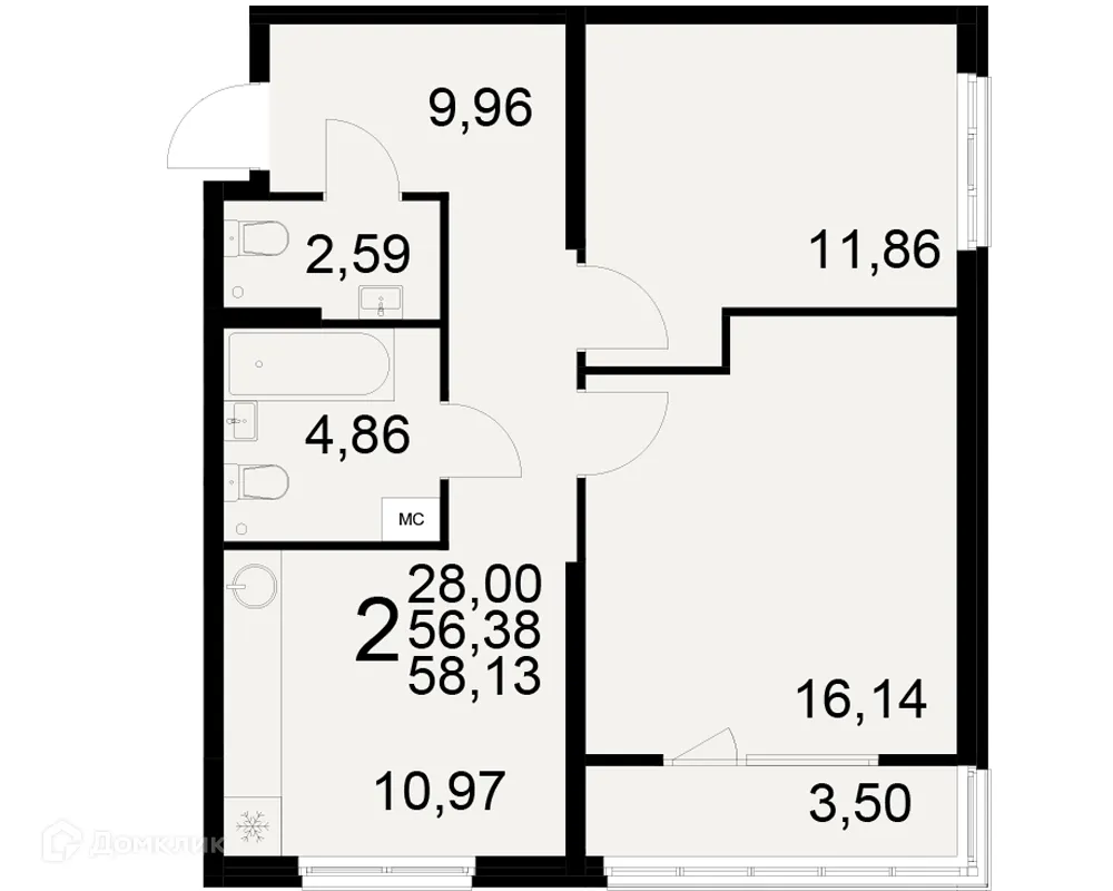 Фото квартиры в ЖК Радости жизни