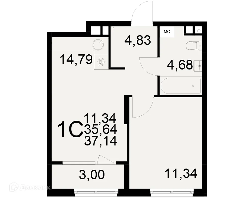 Фото квартиры в ЖК Радости жизни