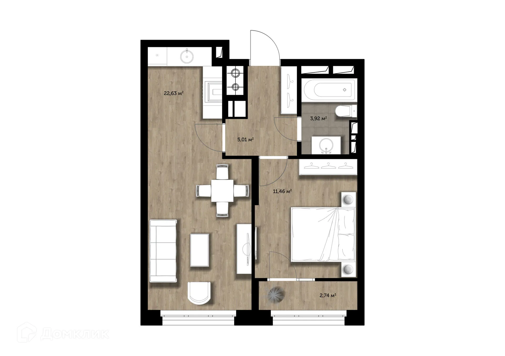 Фото квартиры в ЖК "Голландия"