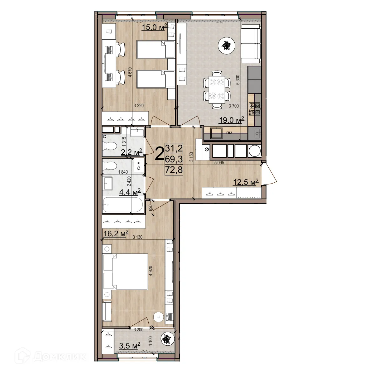 Фото квартиры в ЖК Еврокласс-5