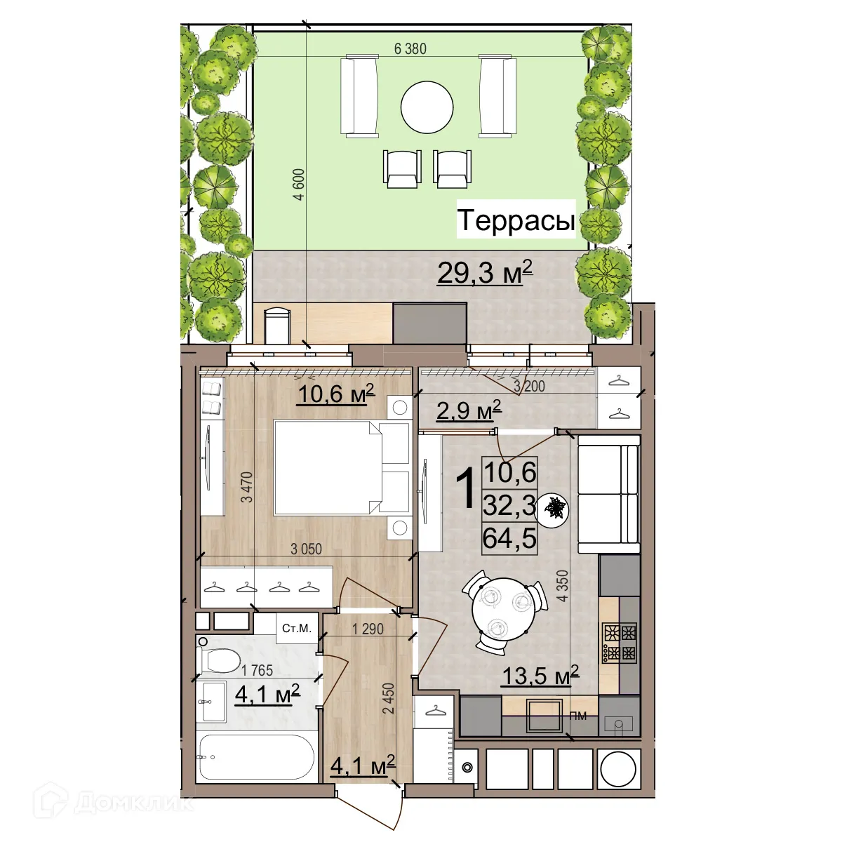 Фото квартиры в ЖК Еврокласс-5