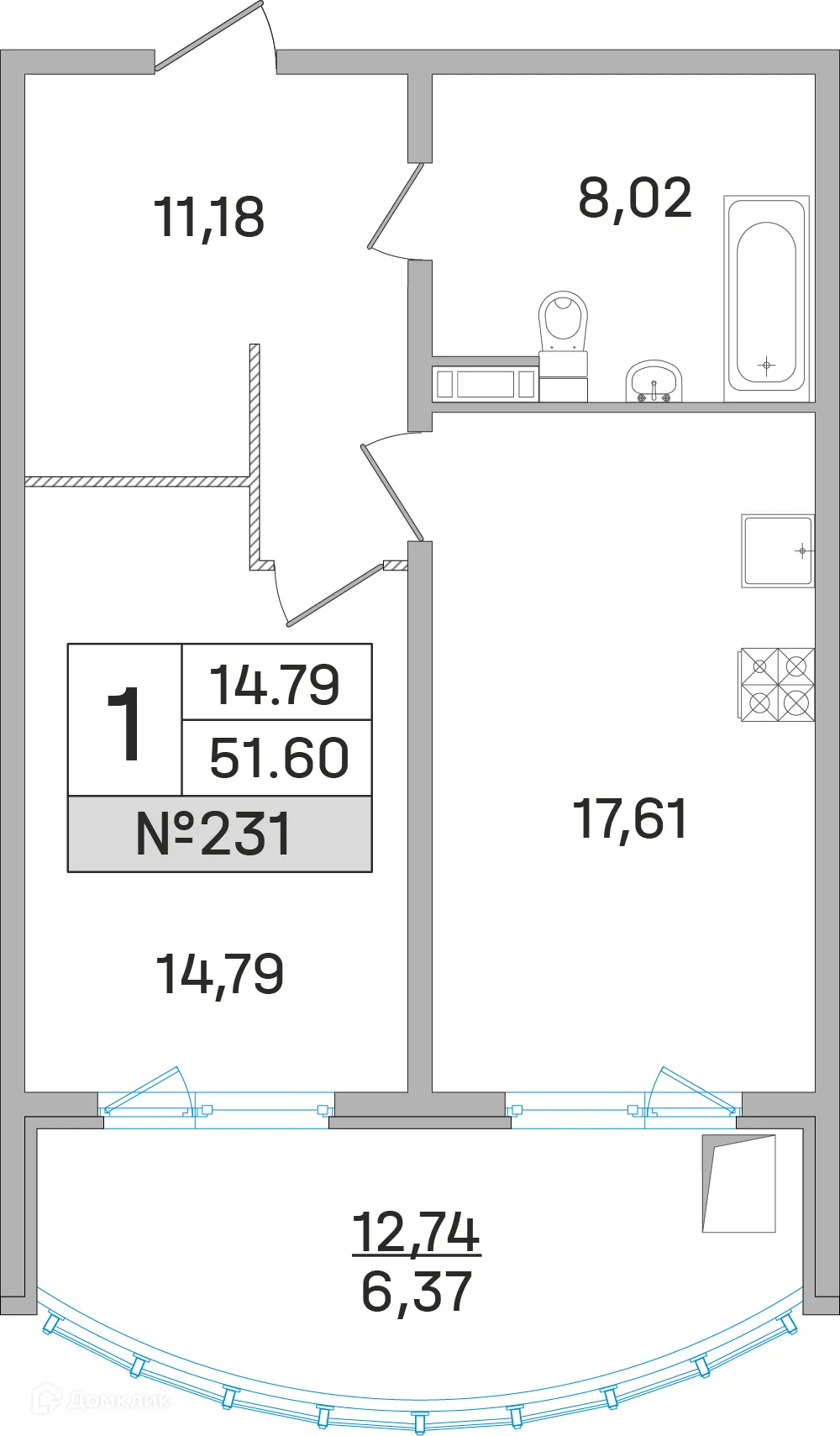 Фото квартиры в ЖК Дом-Мегалит в Королёве