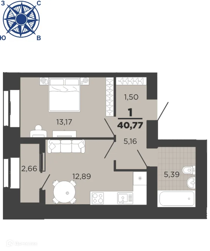 Фото квартиры в ЖК "Юный"