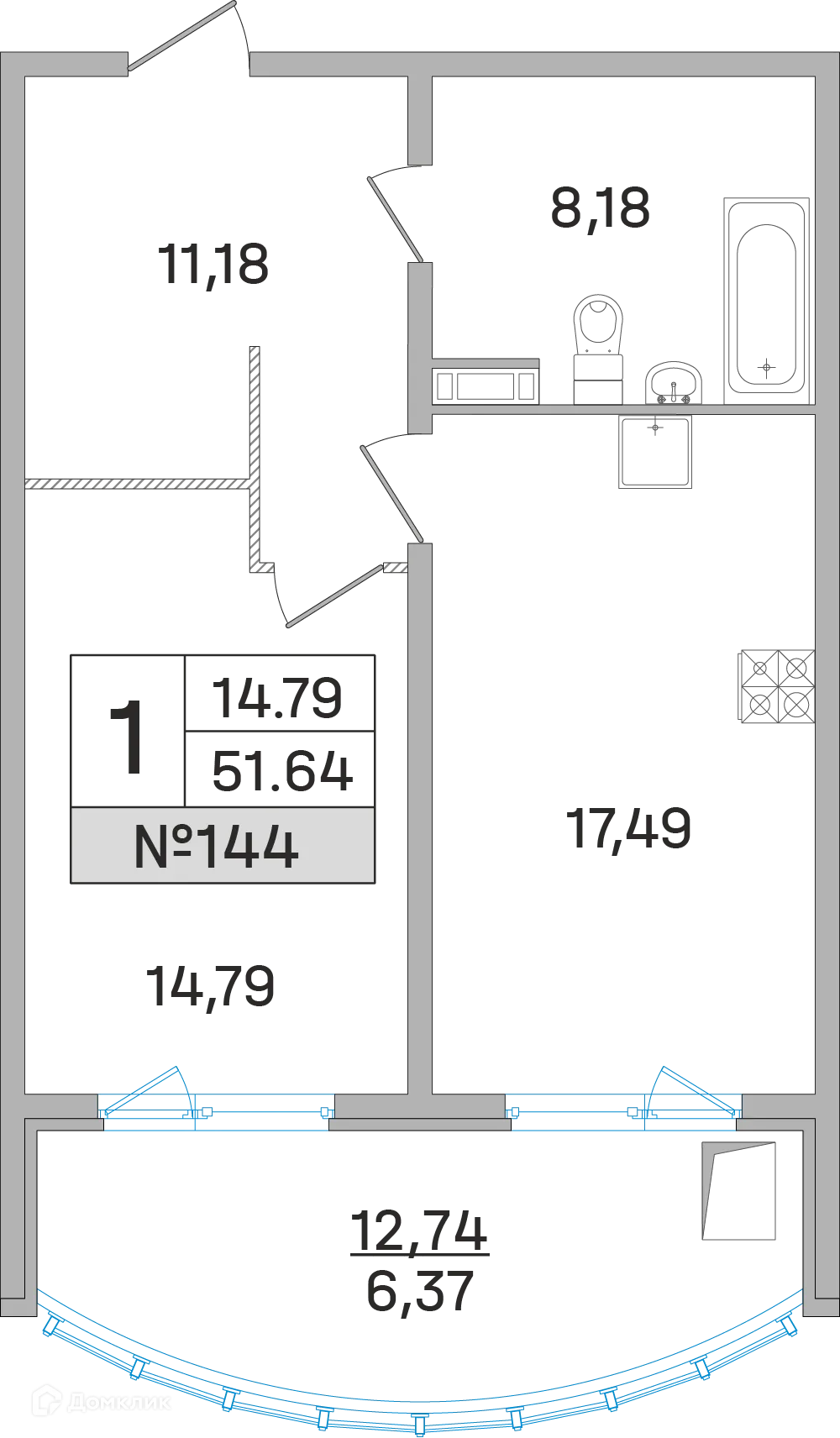 Фото квартиры в ЖК Дом-Мегалит в Королёве