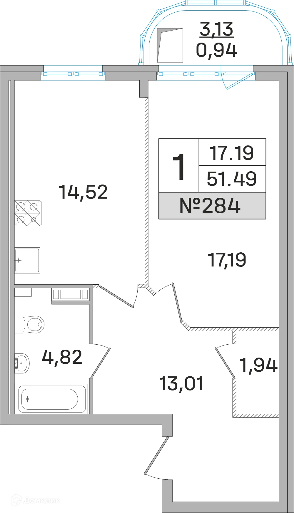 Фото квартиры в ЖК Дом-Мегалит в Королёве