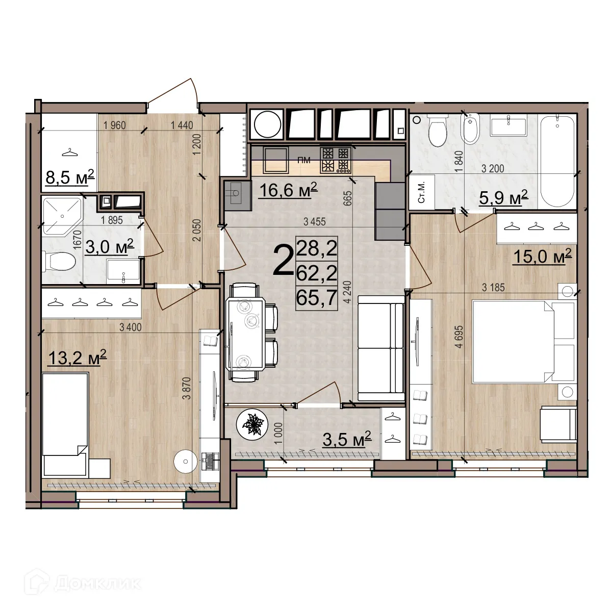 Фото квартиры в ЖК Еврокласс-5