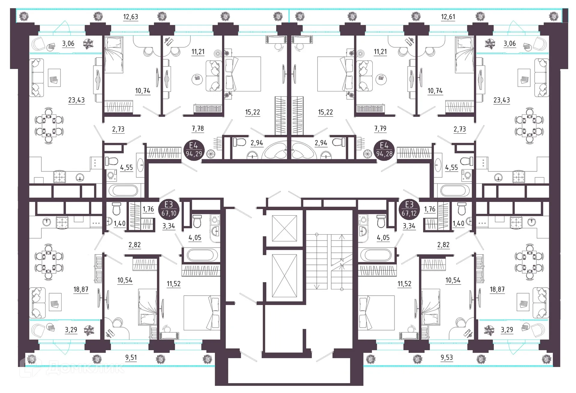 Фото квартиры в ЖК Крылья