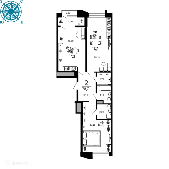 Фото квартиры в ЖК ВЕГА