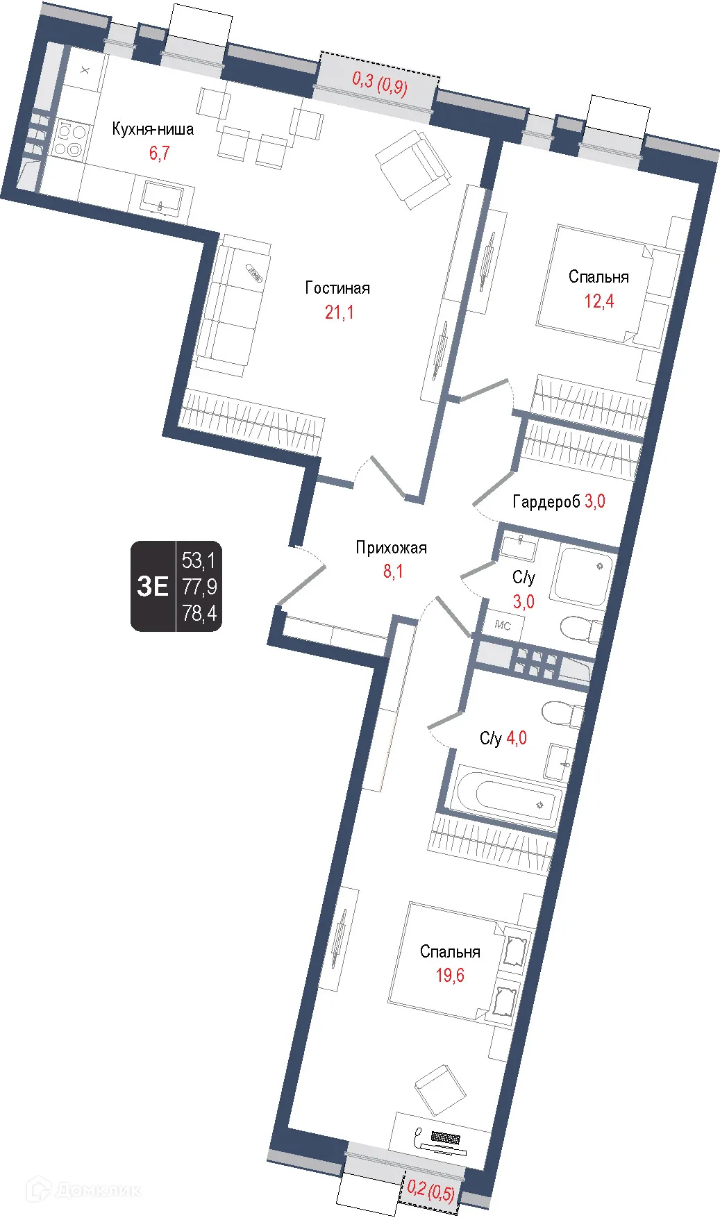 Фото квартиры в ЖК Киноквартал