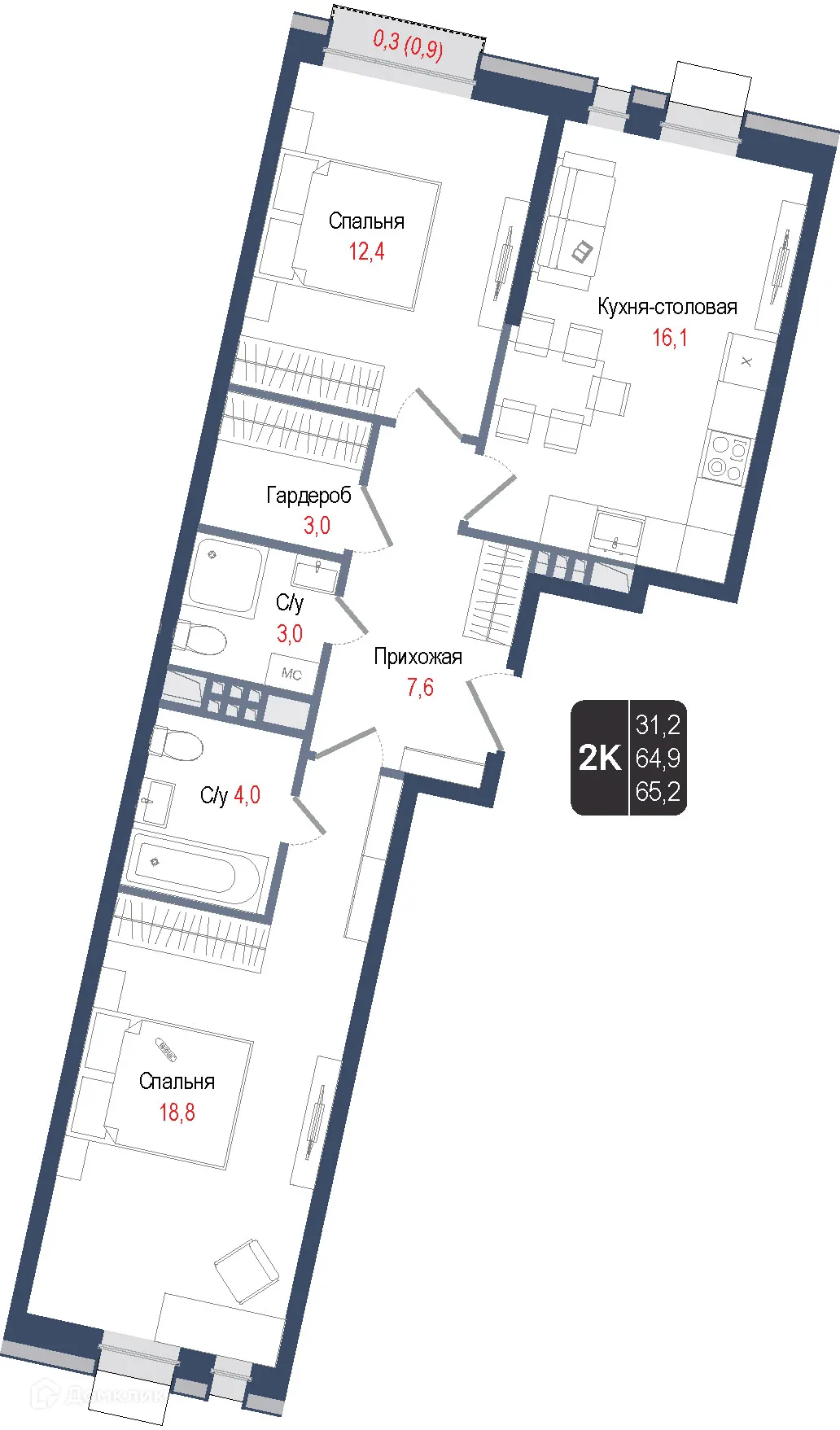 Фото квартиры в ЖК Киноквартал