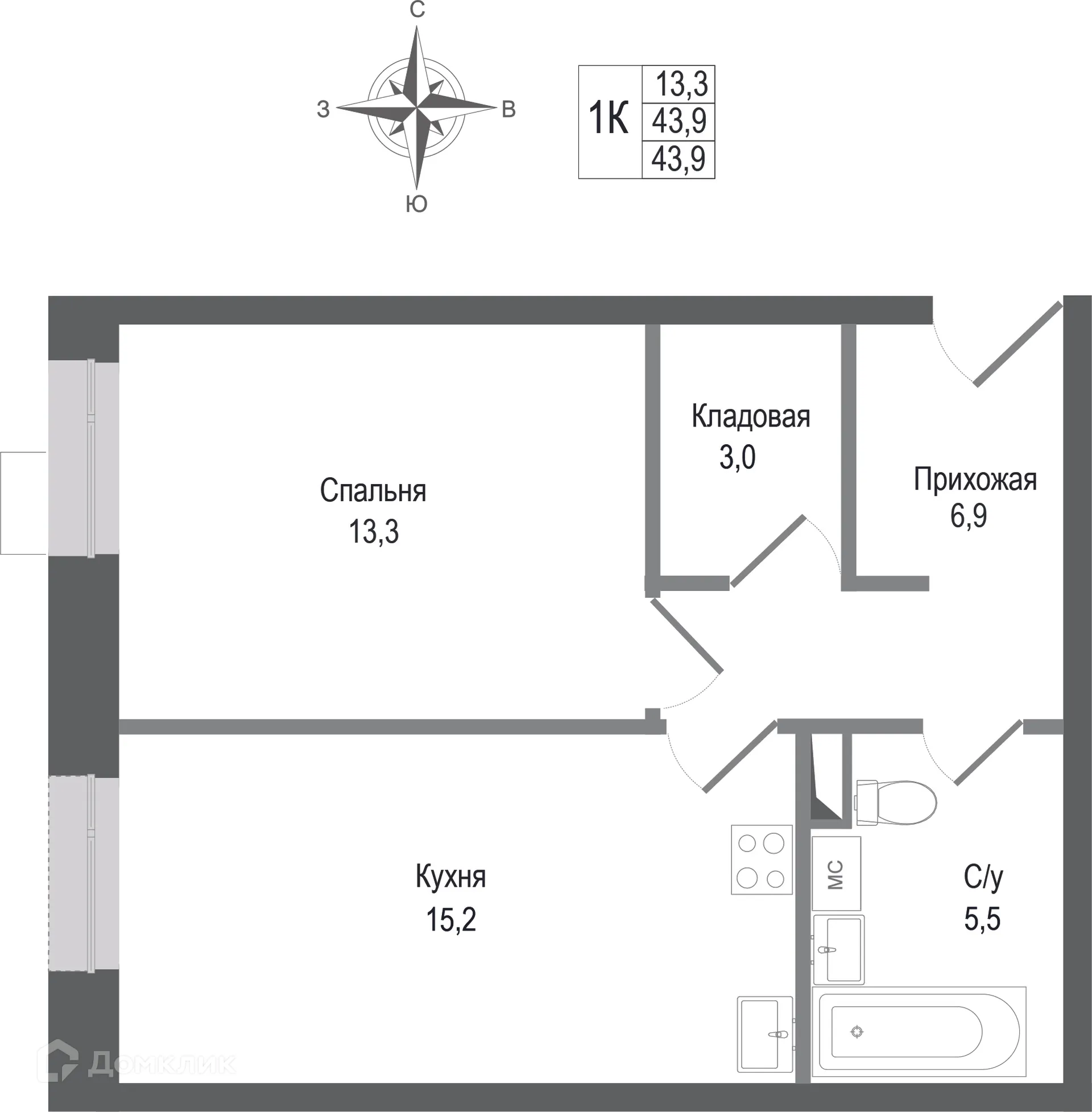 Фото квартиры в ЖК Киноквартал