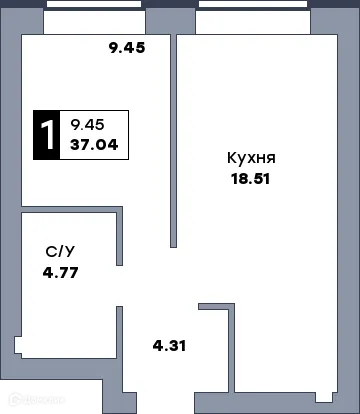 Квартира в ЖК Заречье