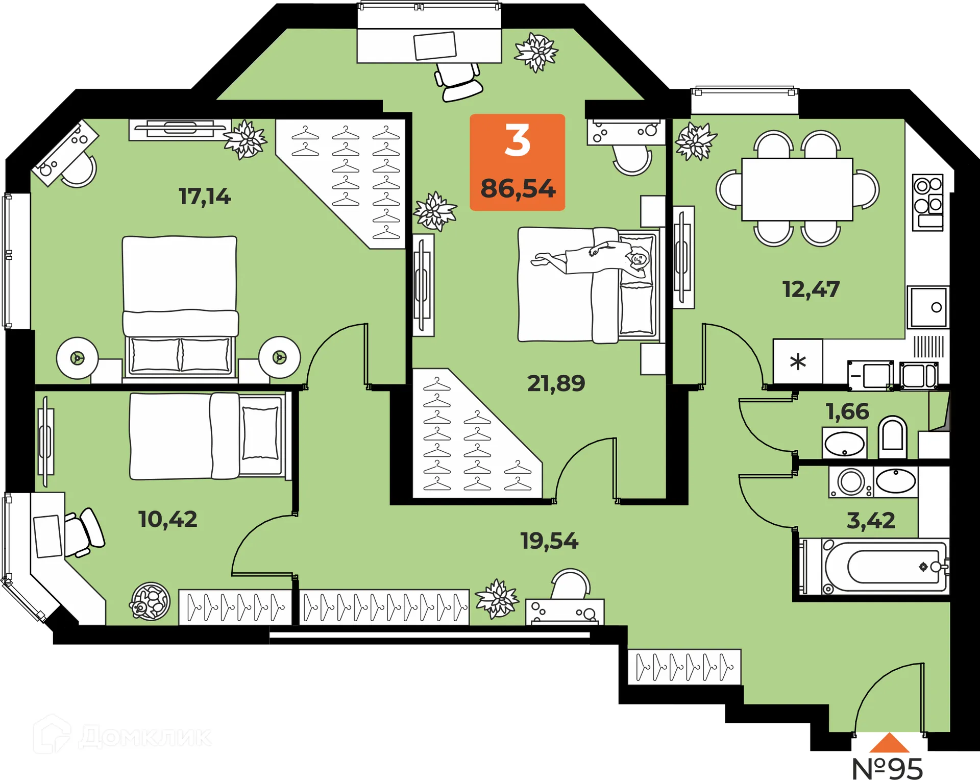 Фото квартиры в ЖК "Капитал"
