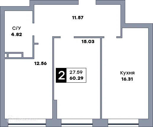 Фото квартиры в ЖК Рекорд