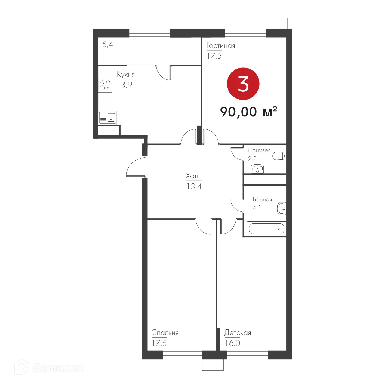 Фото квартиры в ЖК Панова Парк