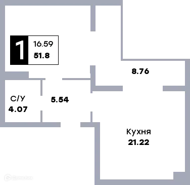 Фото квартиры в ЖК Зодиак