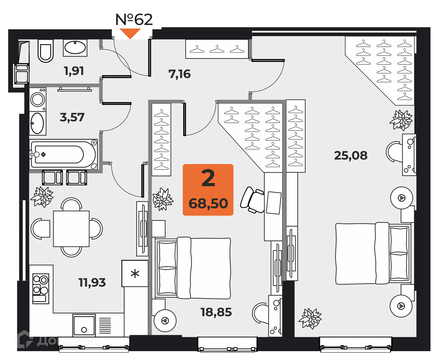 Фото квартиры в ЖК "Капитал"