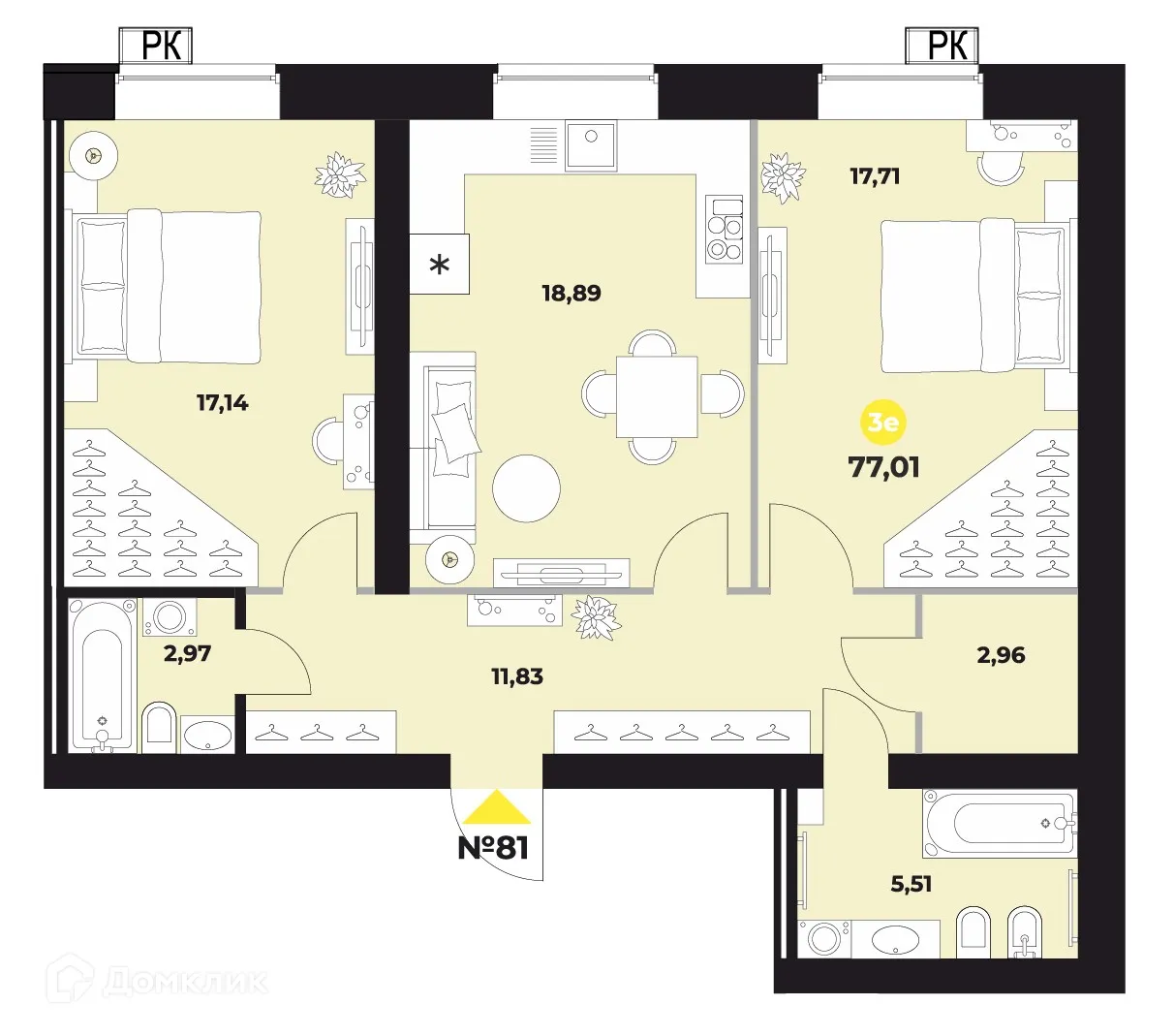 Фото квартиры в ЖК Атмосфера