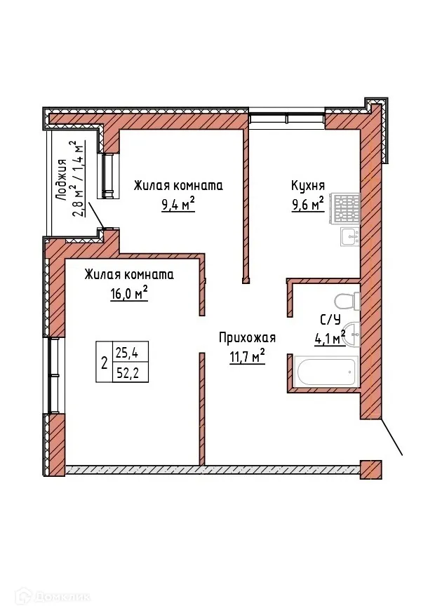 Фото квартиры в ЖК Жилой район "Волгарь"