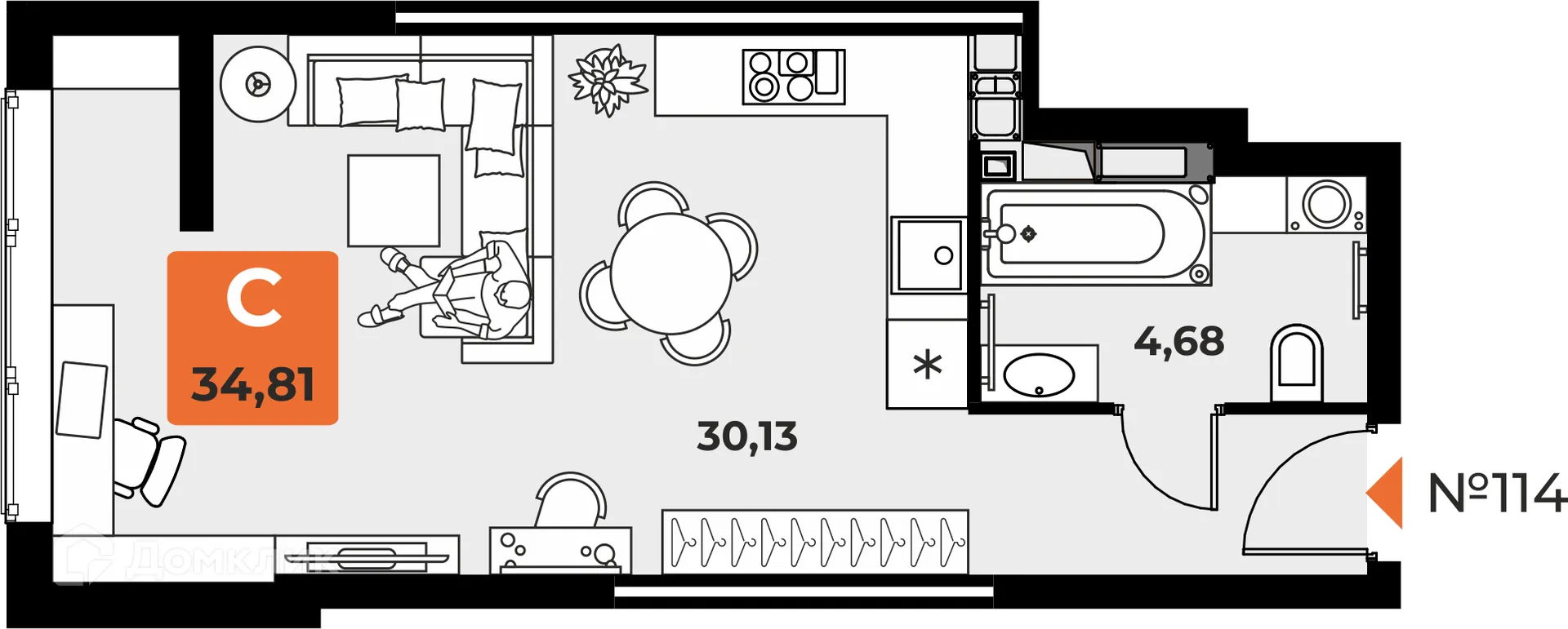 Фото квартиры в ЖК "Капитал"