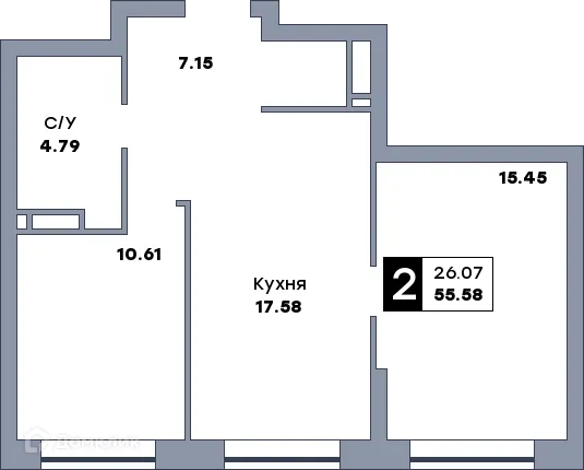 Фото квартиры в ЖК Рекорд